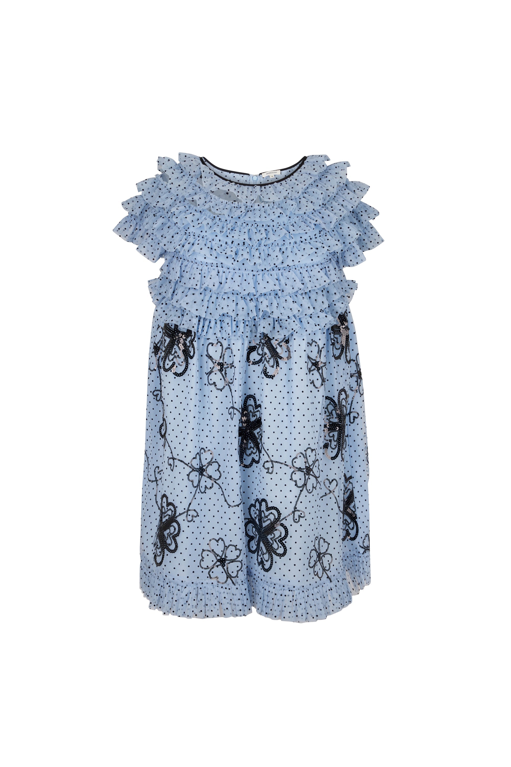 Robe Babydoll en tulle - Bleu