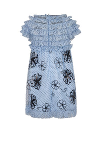 Robe Babydoll en tulle - Bleu