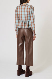 Top Baptème en laine - Marron
