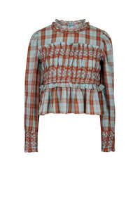 Top Baptème en laine - Marron