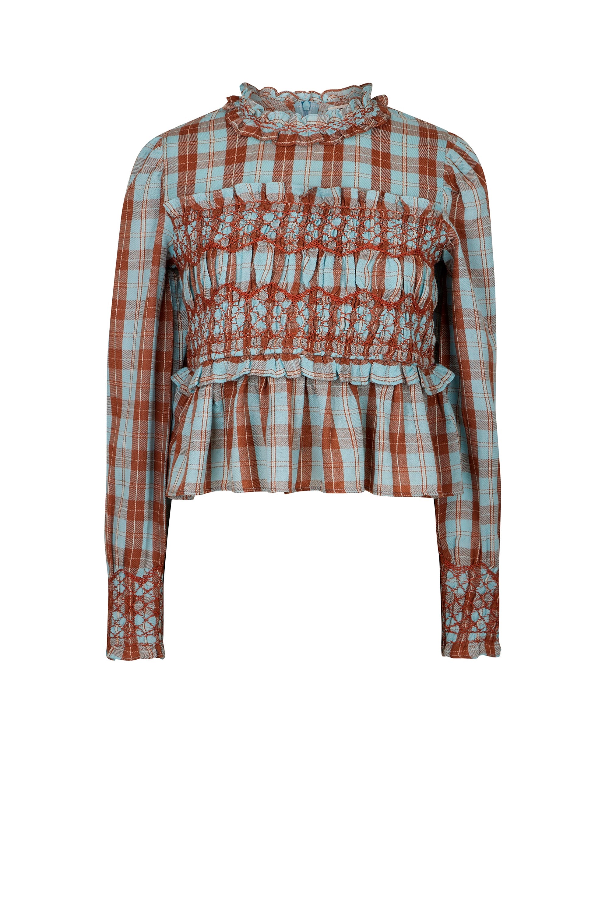 Top Baptème en laine - Marron