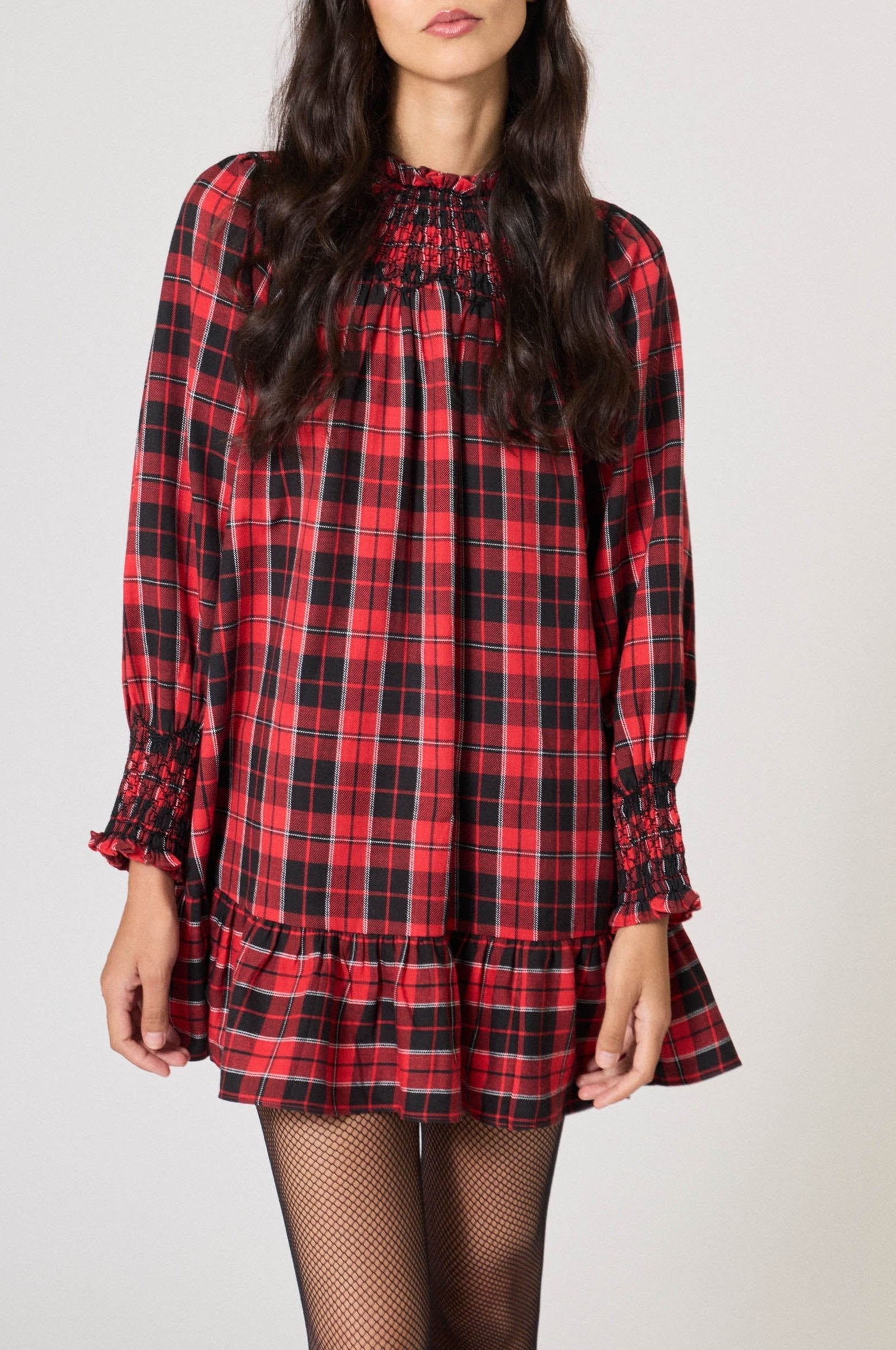 Robe courte Baptême D'Hiver - Rouge
