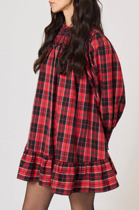 Robe courte Baptême D'Hiver - Rouge