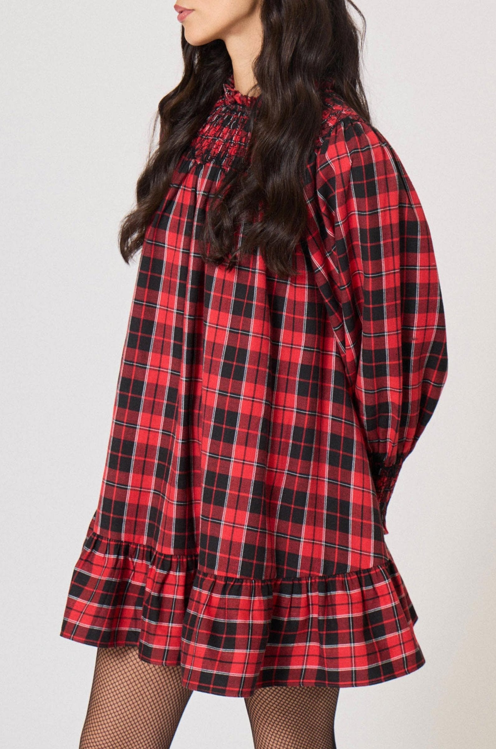Robe courte Baptême D'Hiver - Rouge