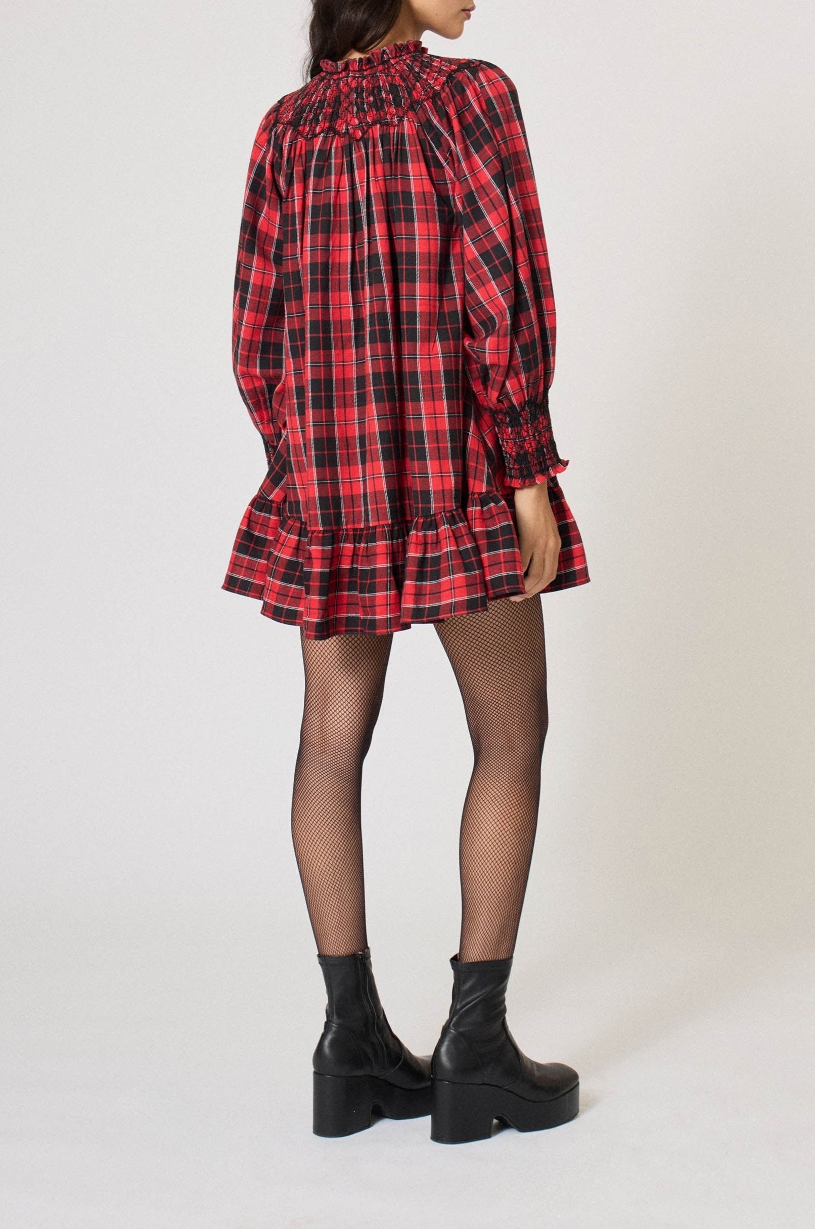 Robe courte Baptême D'Hiver - Rouge