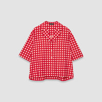 NEW / 2qty   Leopold-Blouse-Vichy Co Silk