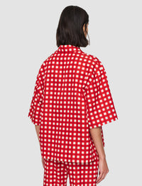NEW / 2qty   Leopold-Blouse-Vichy Co Silk