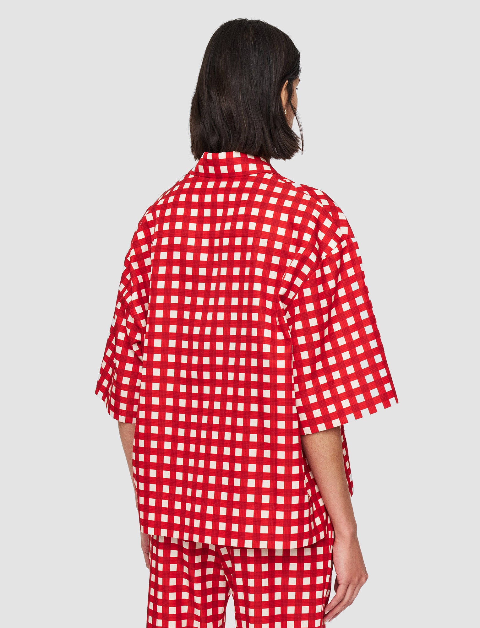 NEW / 2qty   Leopold-Blouse-Vichy Co Silk