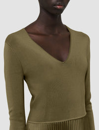 DJV /  2qty / 190€ / 1-0 / ST0%   Dubois-Dress-Knit Weave Plisse