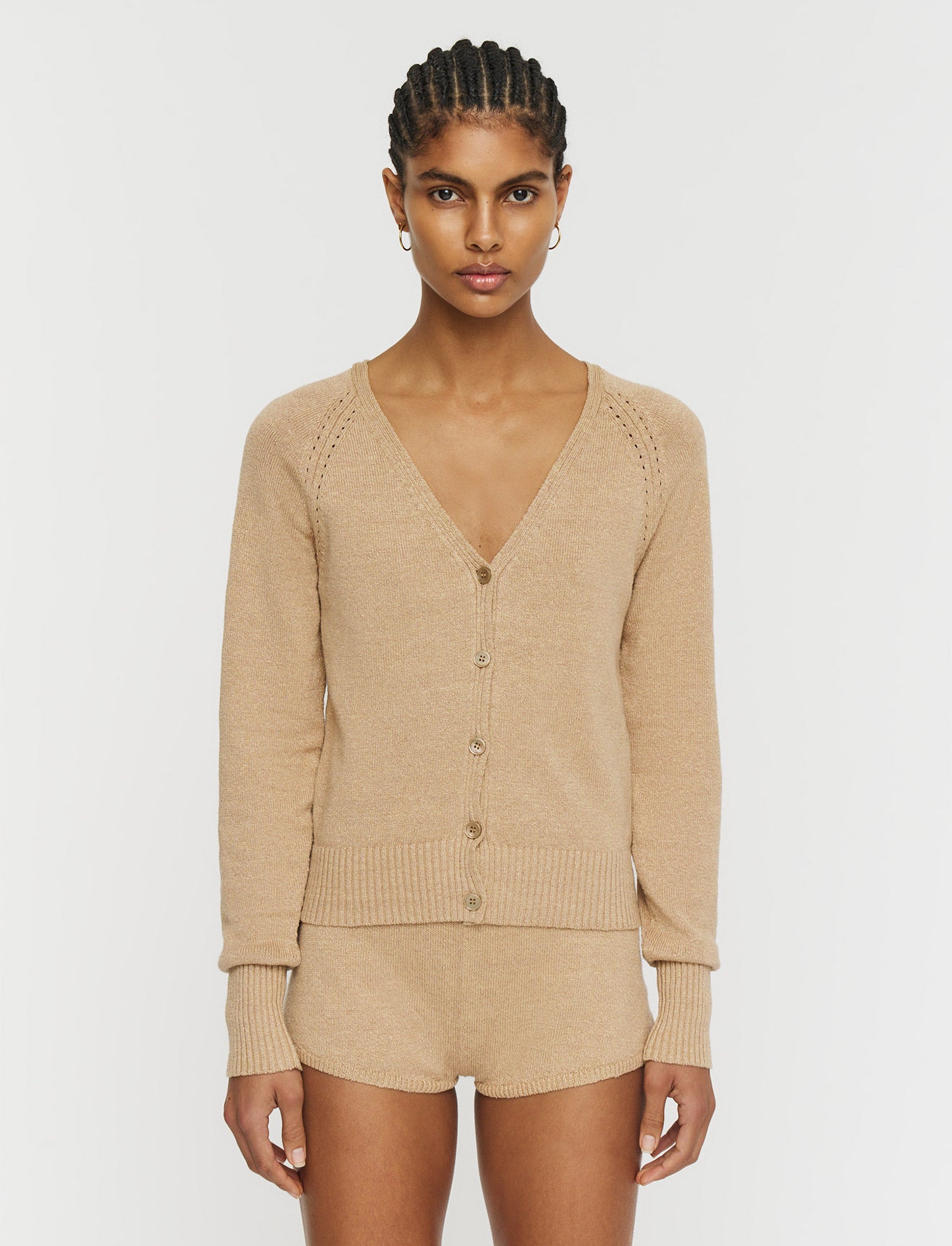 NEW / 5qty   Cardigan-Linen Blend