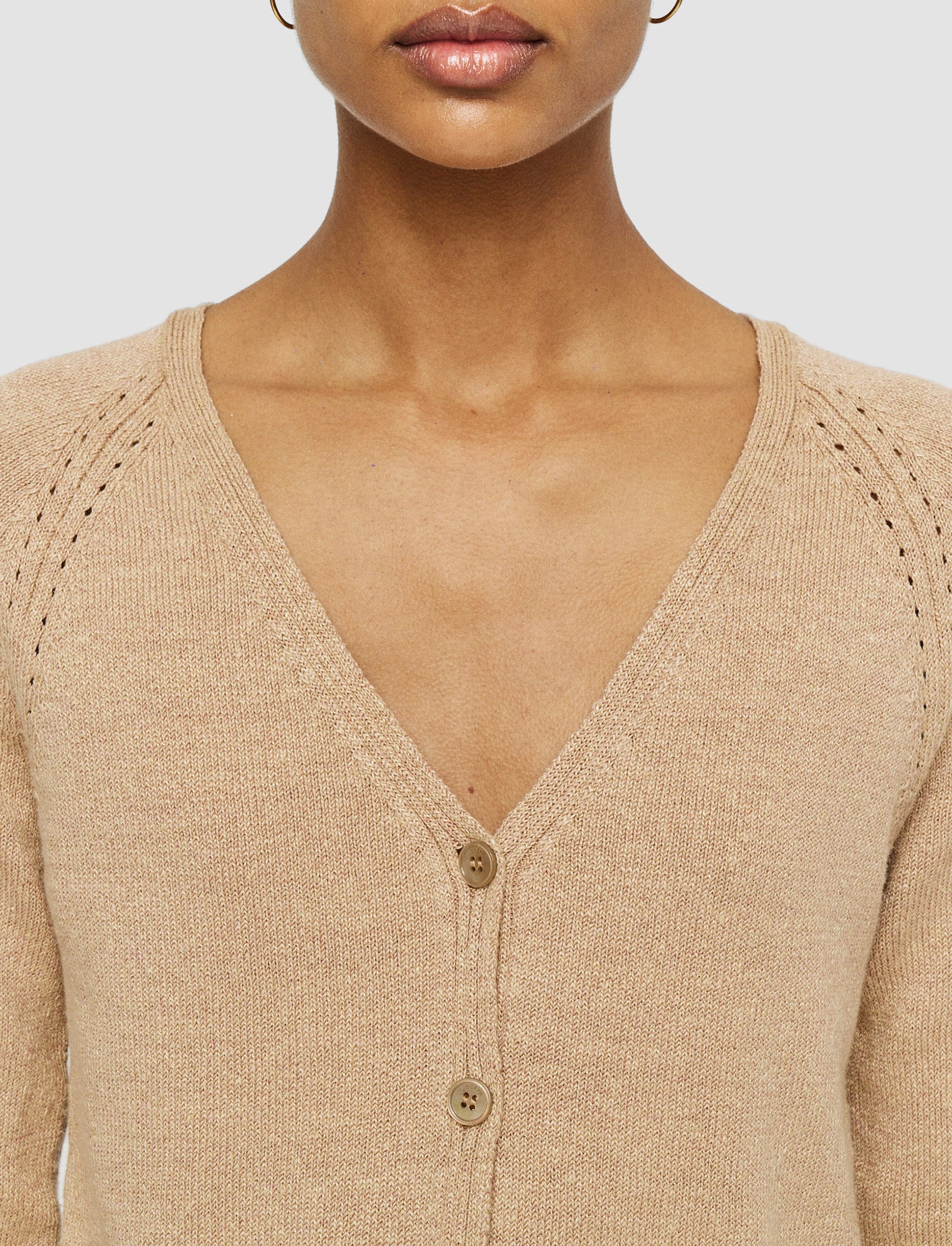 NEW / 5qty   Cardigan-Linen Blend