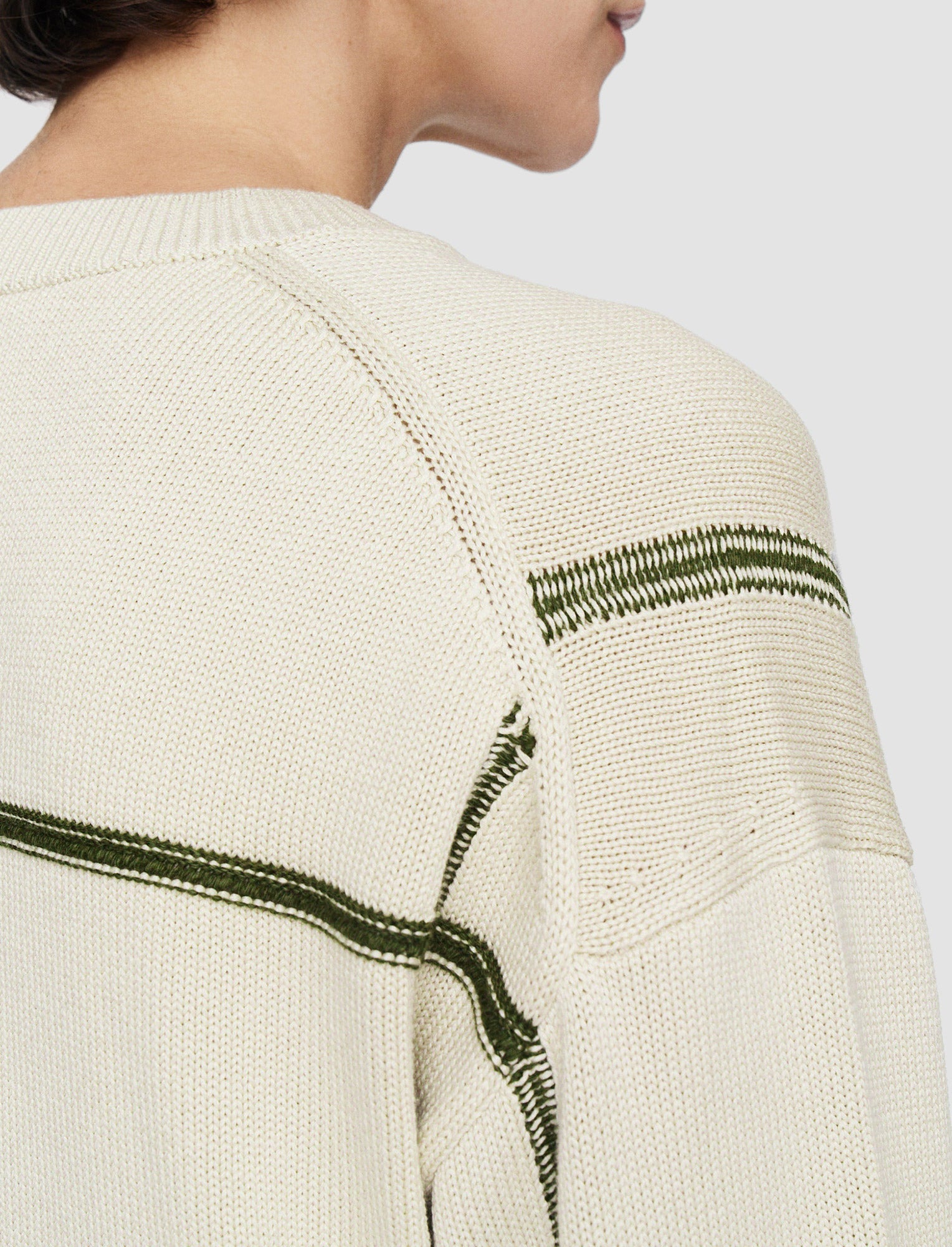 DJV /  4qty / 150€ / 1-1 / ST100%   Crew Nk Ls-Grid Co Silk
