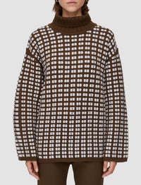 DJV /  3qty / 150€ / 1-1 / ST100%   High Nk Ls-Waffle Knit RWS