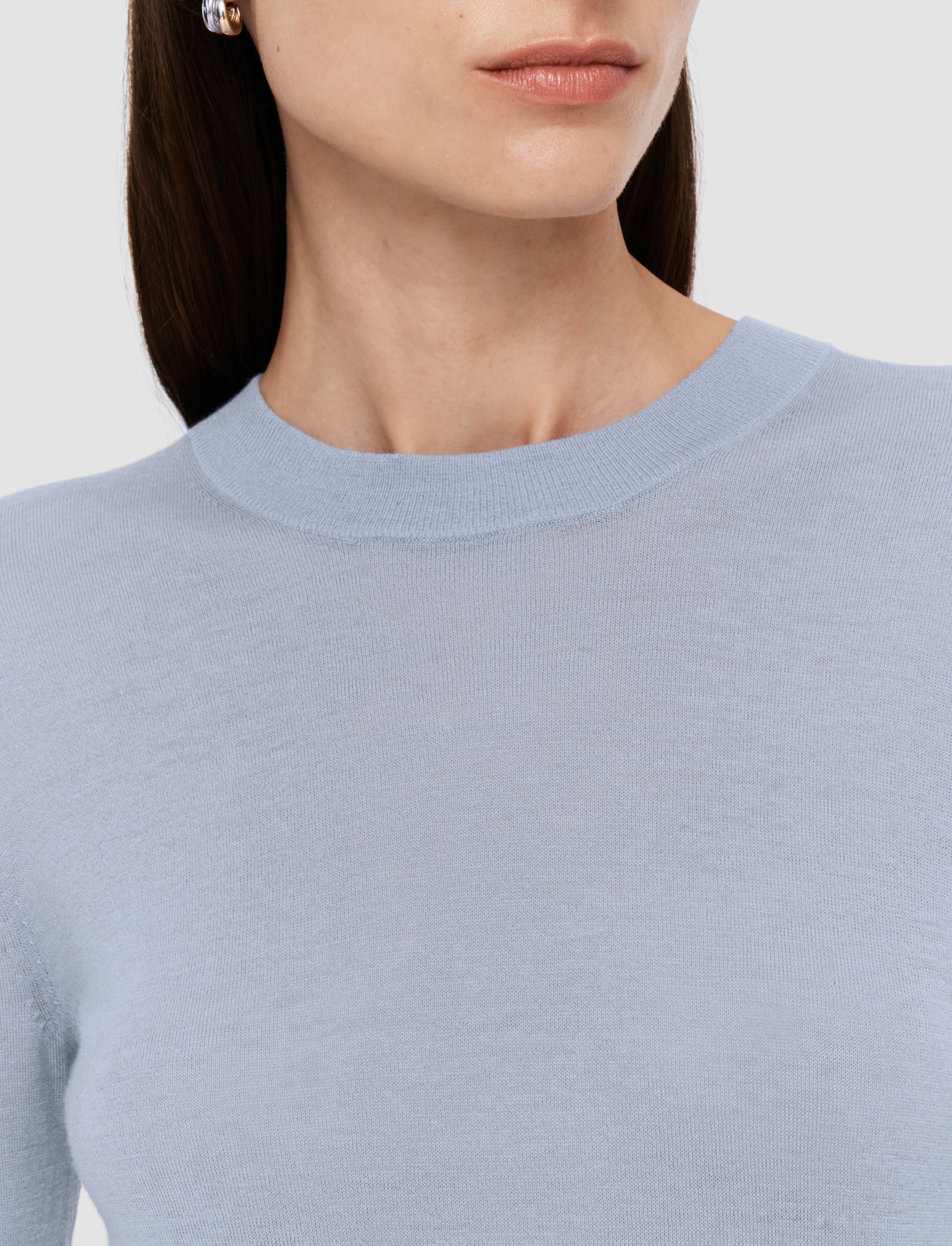 NEW / 18qty   Rd Nk Ls-Cashair