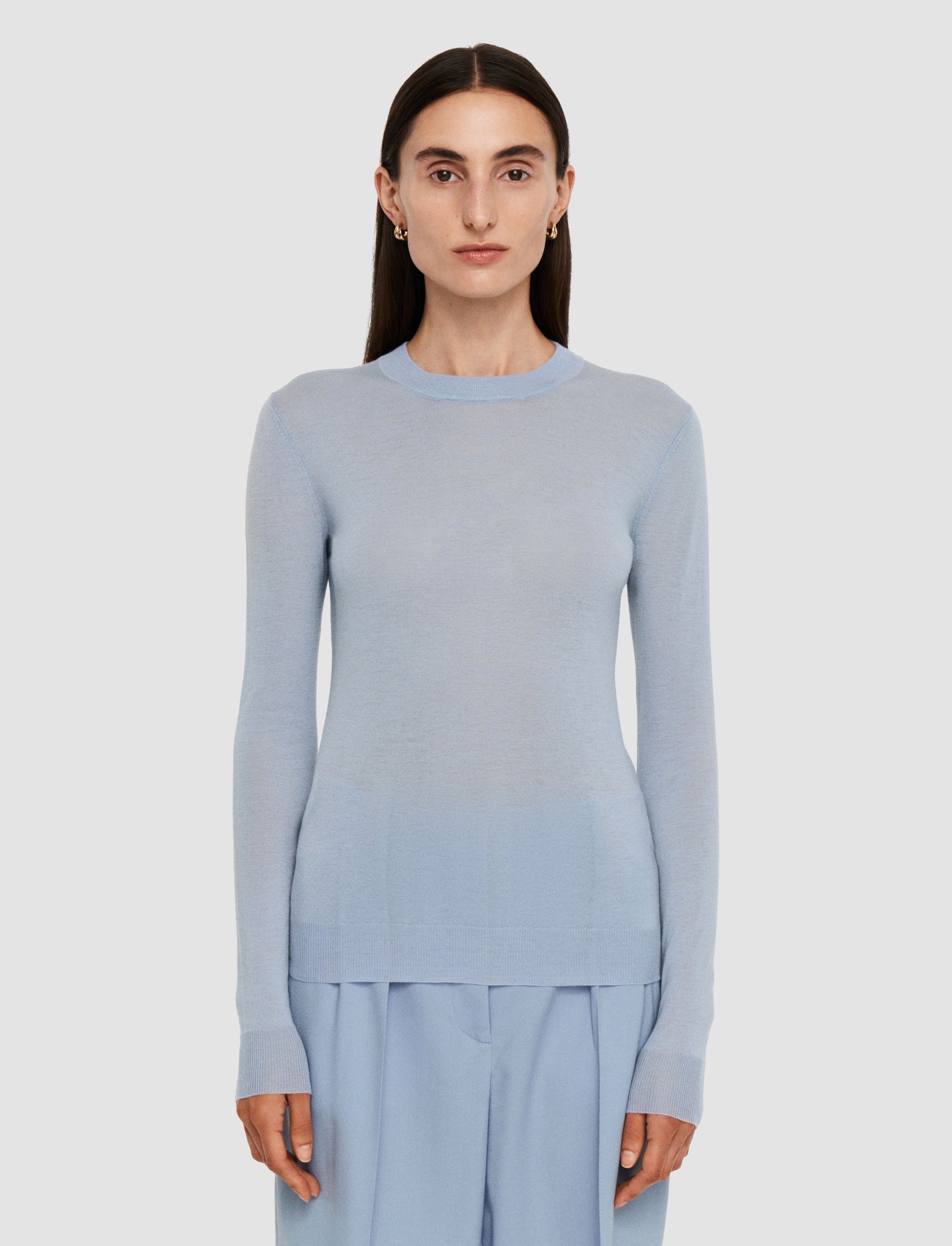 NEW / 18qty   Rd Nk Ls-Cashair