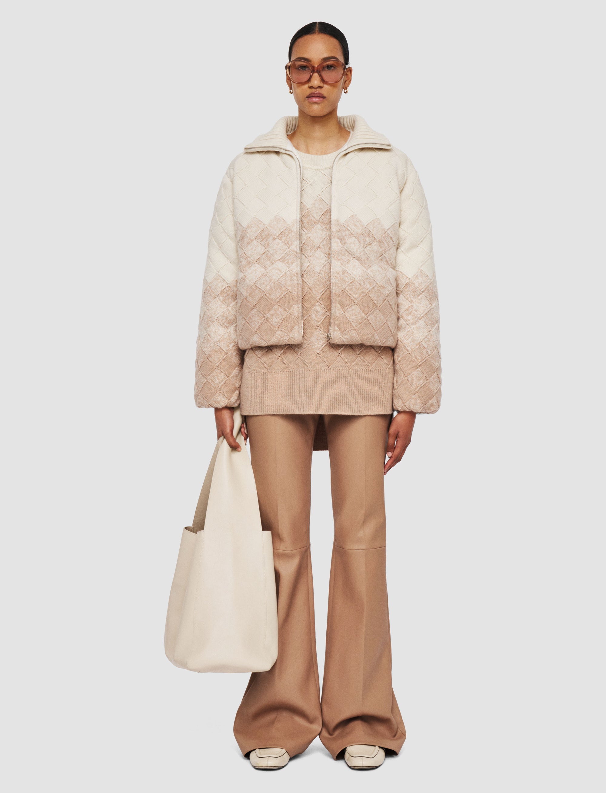 NEW / 3qty   Puffer Jacket-Weave Knit