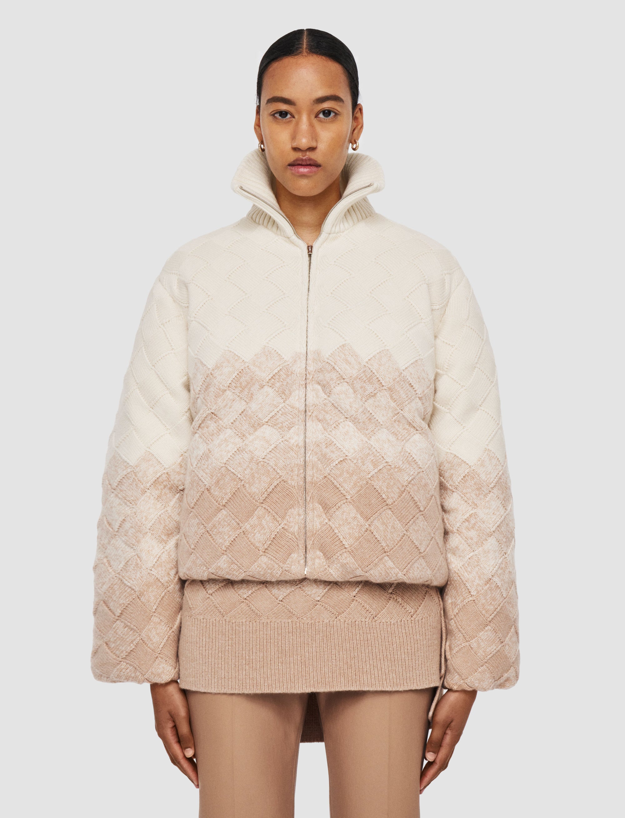 NEW / 3qty   Puffer Jacket-Weave Knit