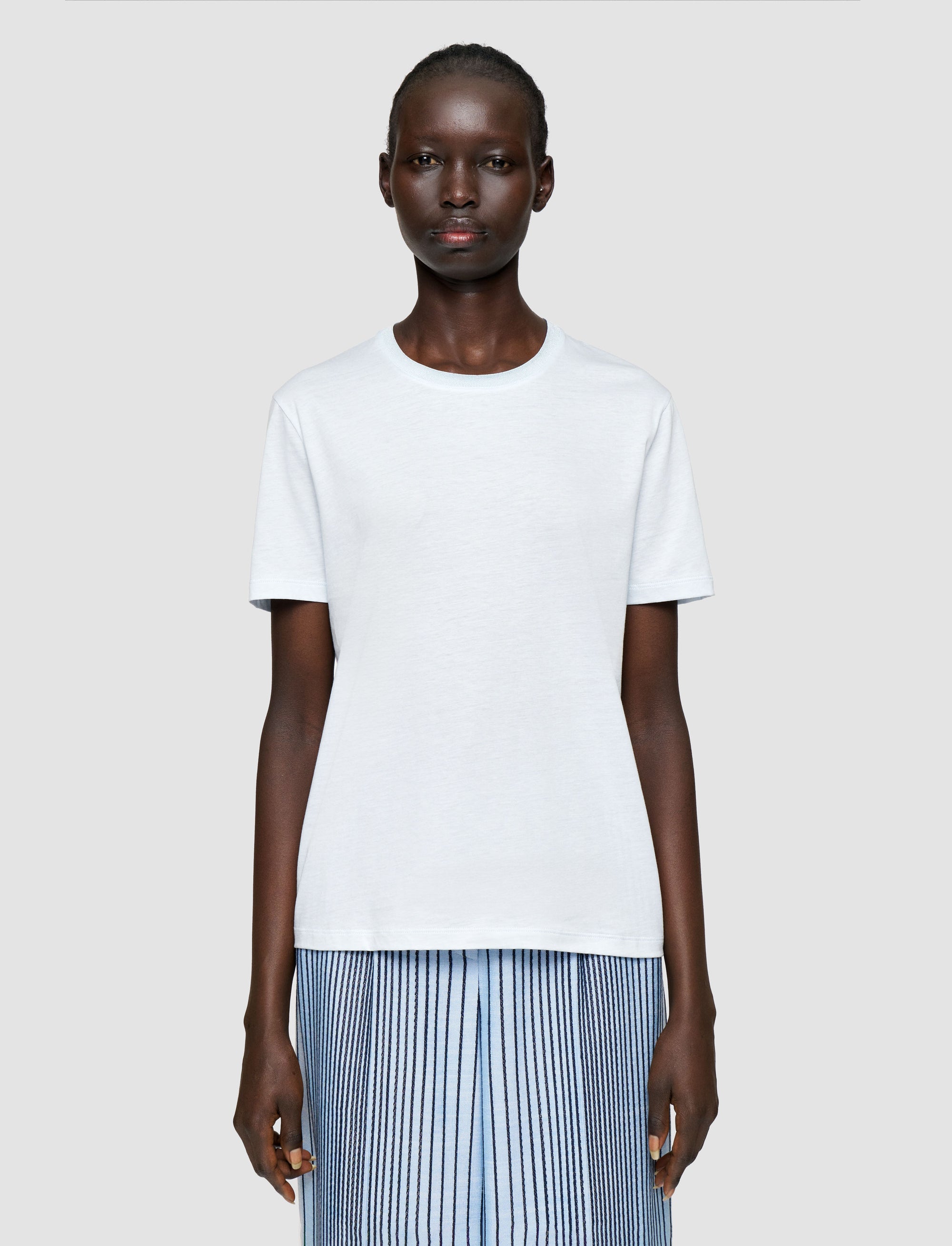 NEW / 20qty   Rd Nk Tee-Cotton Silk