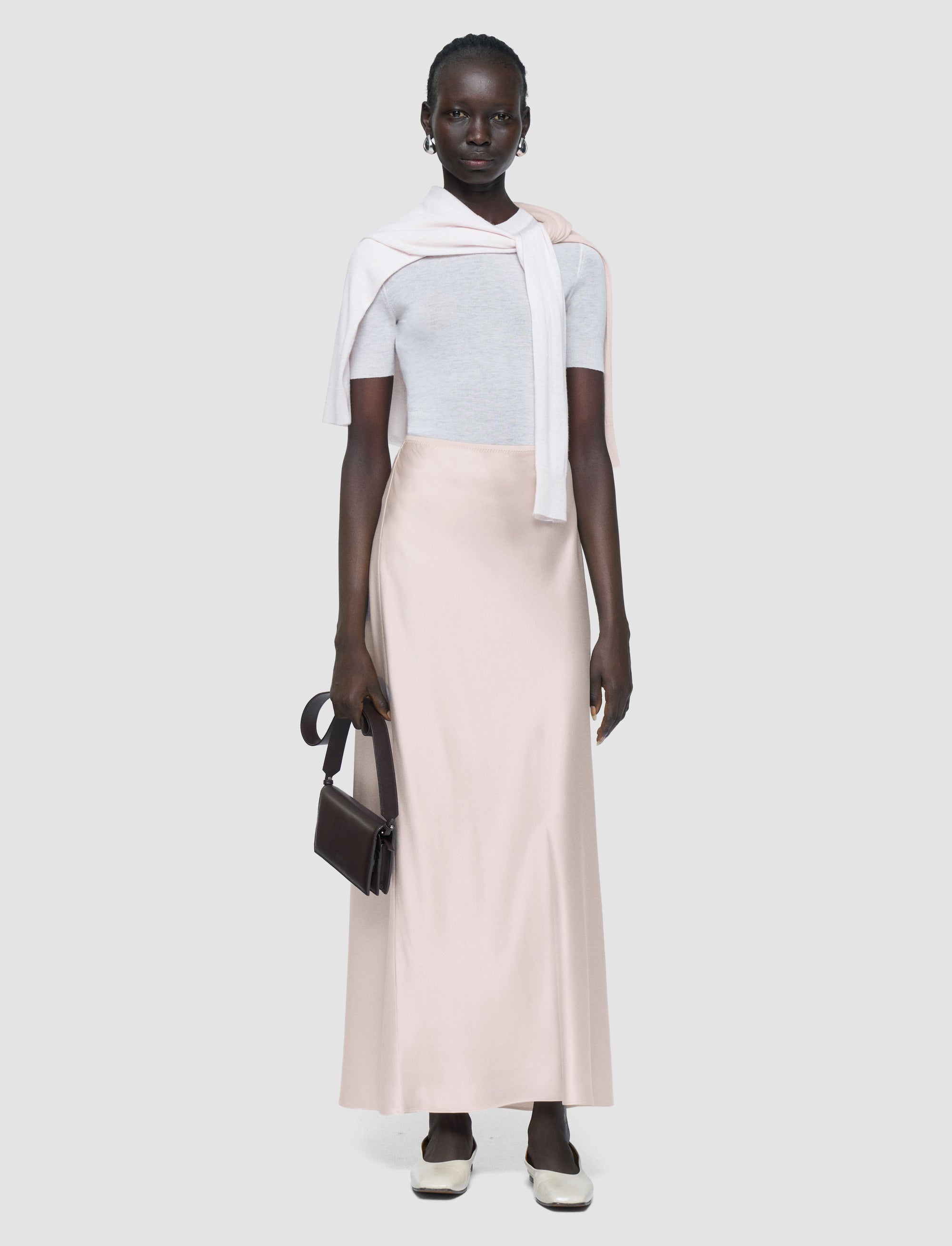 NEW / 8qty   Isaak Long-Skirt-Silk Satin