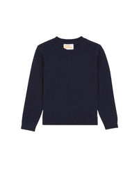 Pull Light Kids à col rond en cachemire - Ink Blue