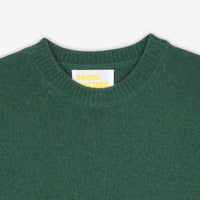 Pull Light Kids à col rond en cachemire - Pine Green