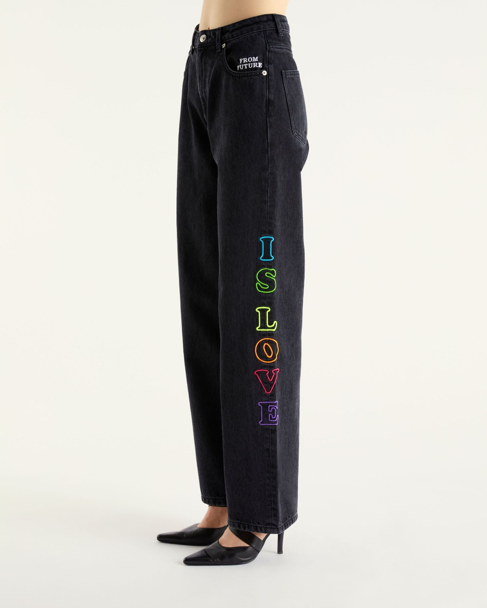 Jean large Future Is Love - Black