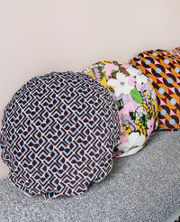 Coussin Bomboloni en velours - Bleu