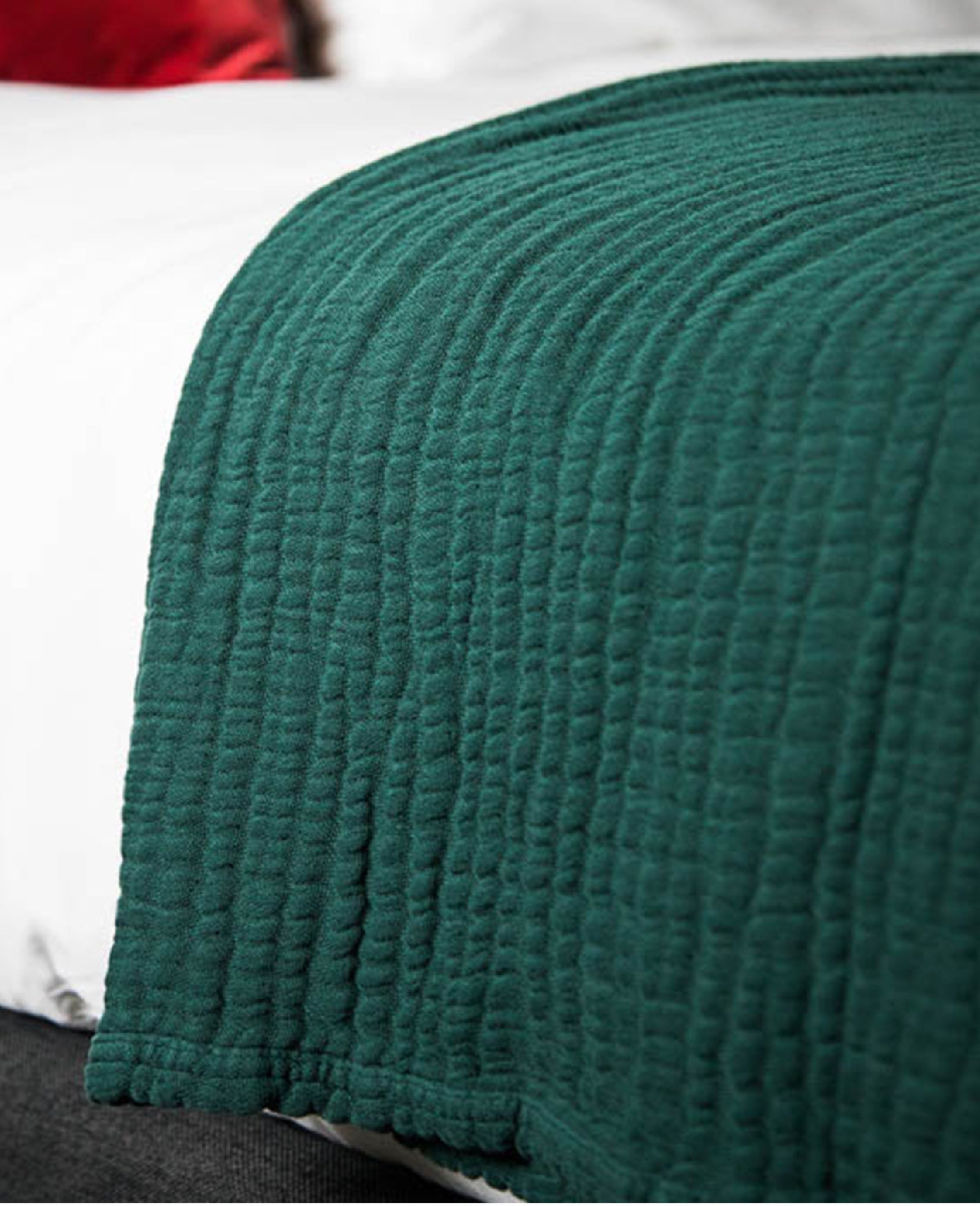 Trousseau de naissance Bonjour en gaze de coton - Vert sapin