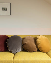 Coussin Bomboloni en velours - Cappuccino