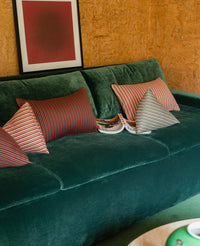 Coussin Divino - Vert et Chocolat