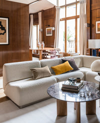 Coussin Rotondo en velours - Camel
