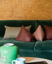 Coussin Divino - Rouge et Chocolat