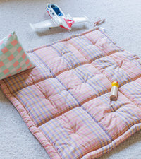 Tapis d'éveil Nido Bonjour en gaze de coton - Rose