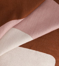 Plaid Roma en laine - Beige rosé
