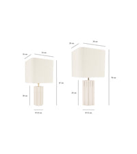 Petite lampe à poser Gioia - Vert amande et Argenté