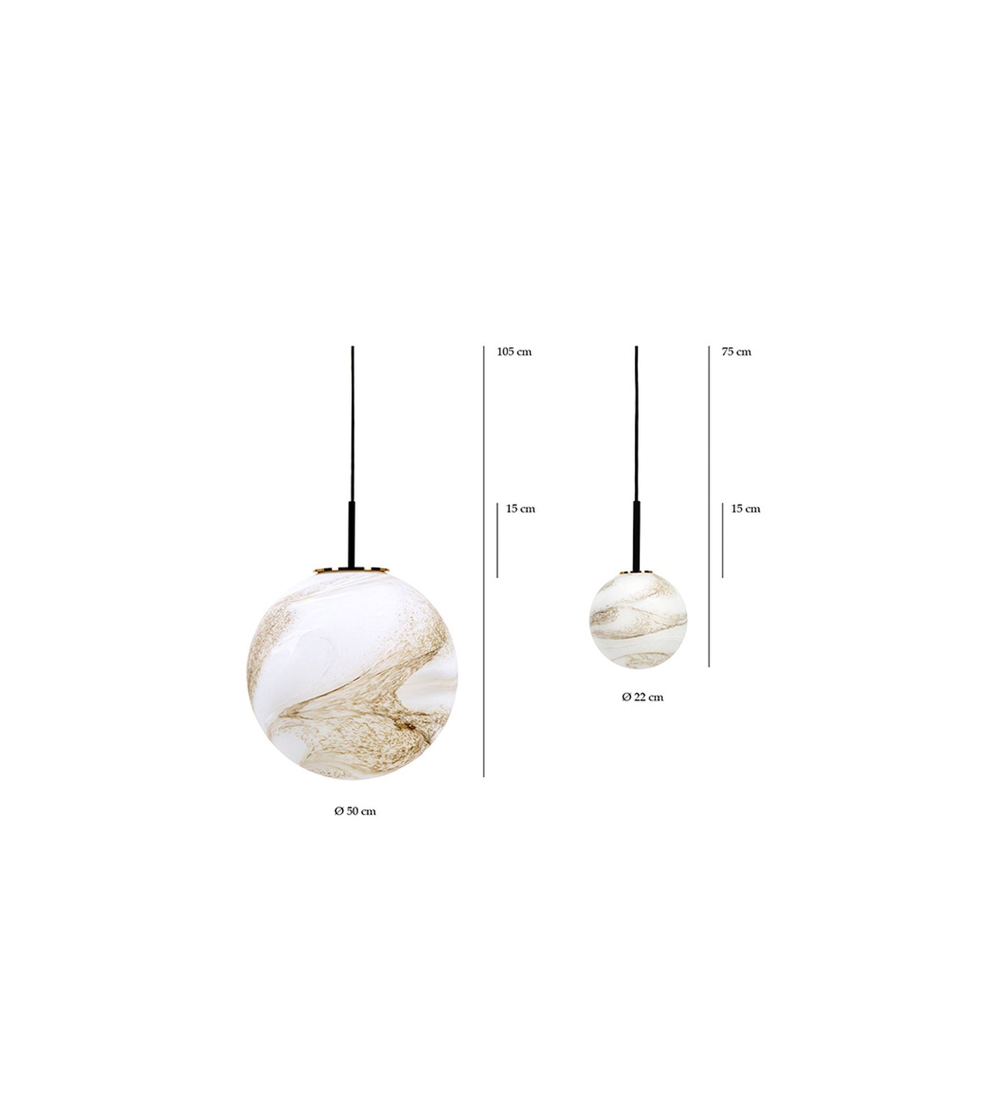 Suspension Piccola - Blanc