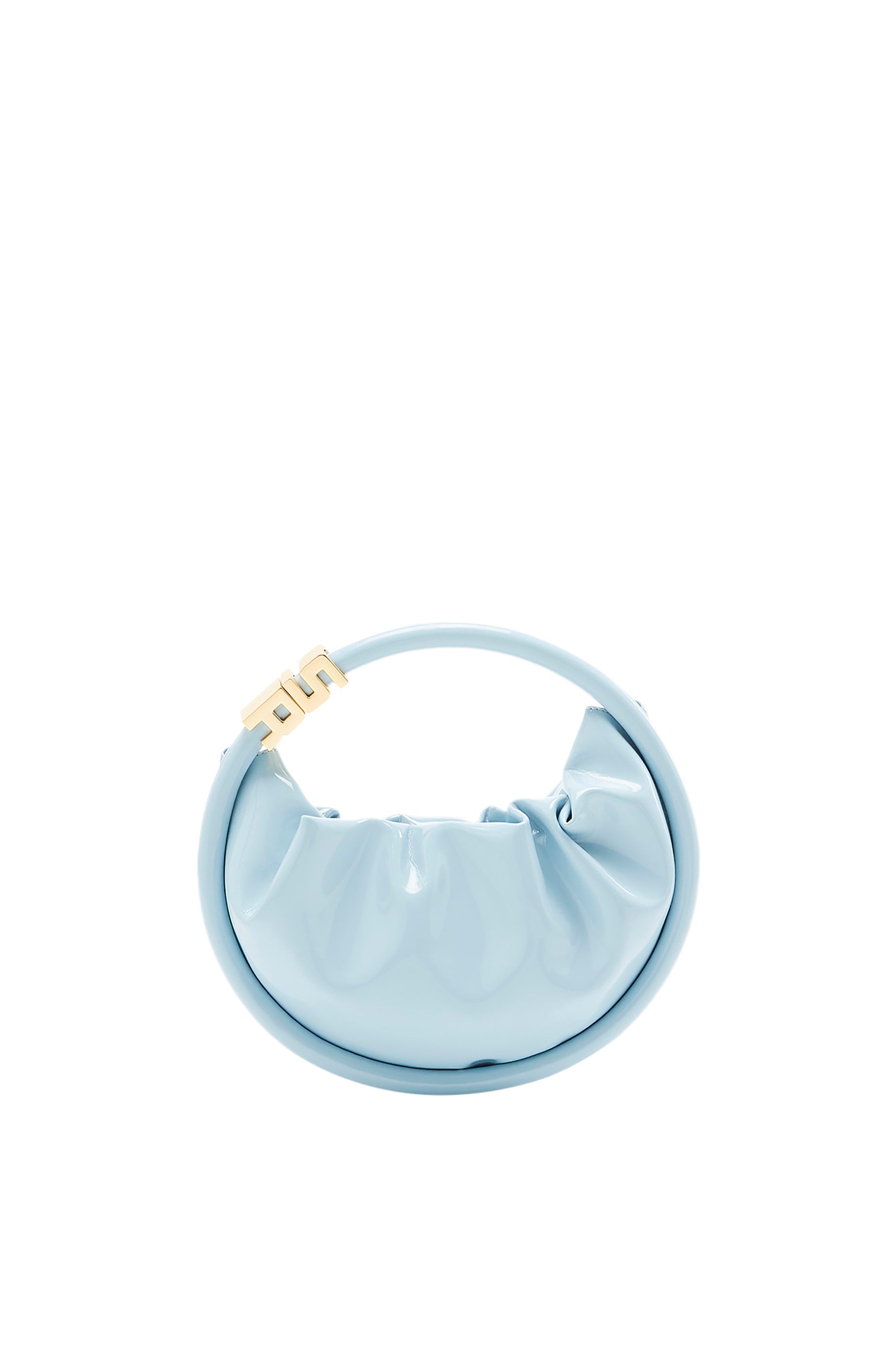 Sac Domino mini en vinyle - Baby Blue