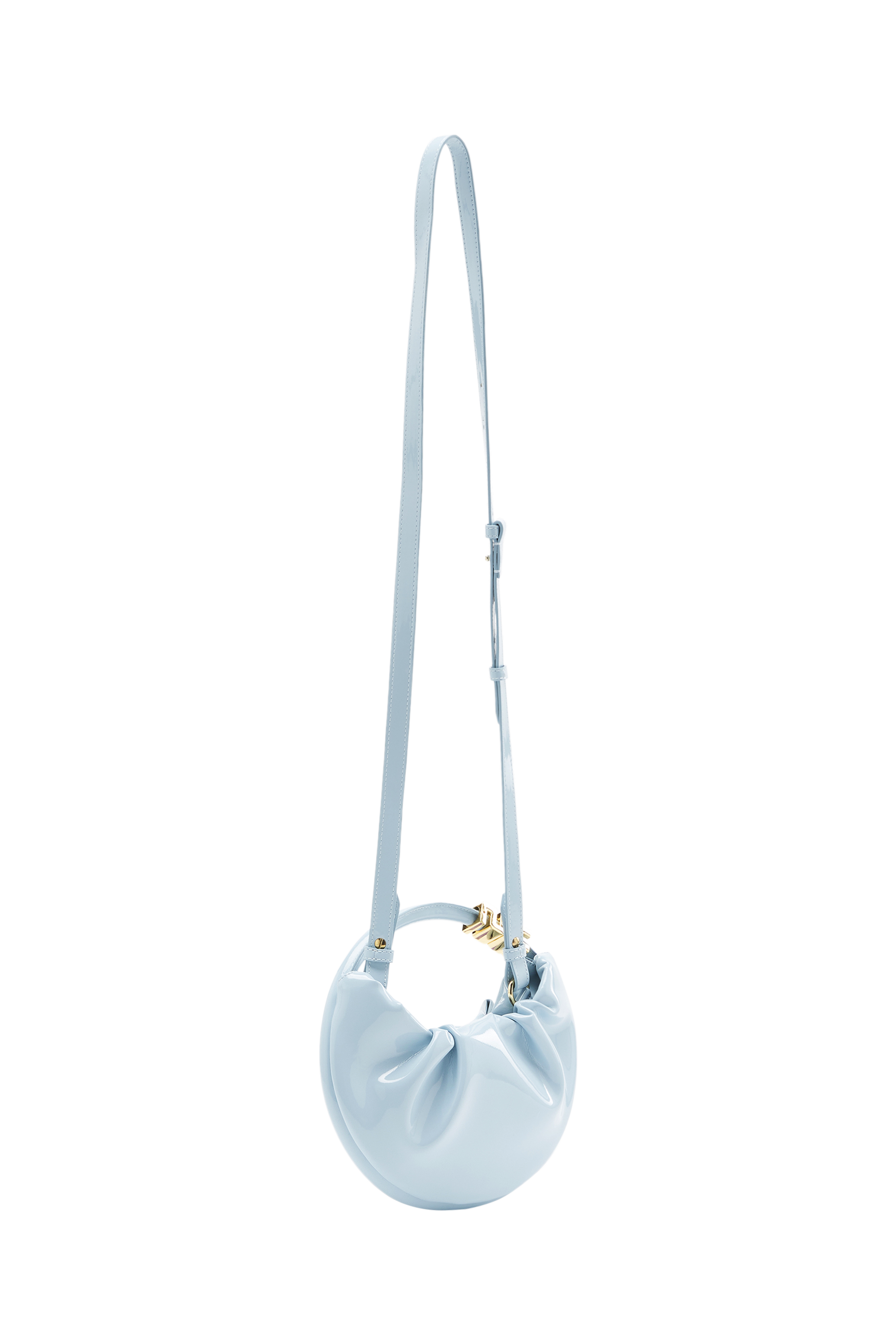Sac Domino mini en vinyle - Baby Blue