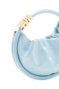 Sac Domino mini en vinyle - Baby Blue