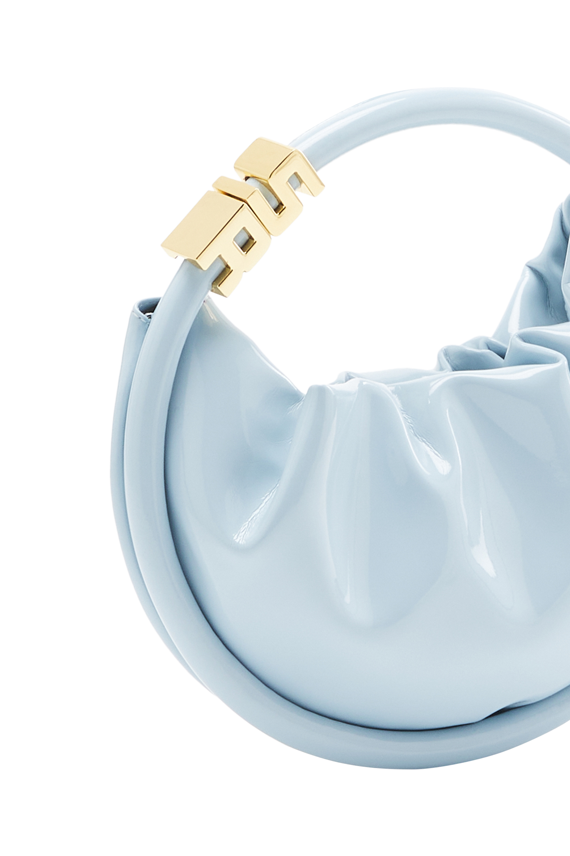 Sac Domino mini en vinyle - Baby Blue