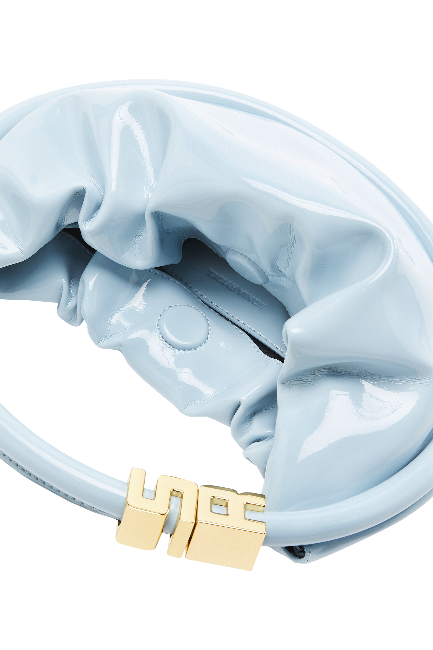 Sac Domino mini en vinyle - Baby Blue