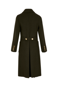 Manteau double face en laine - Kaki
