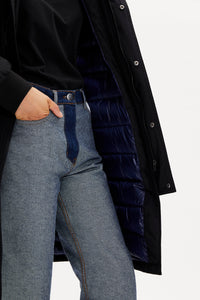 Manteau parka à capuche - Noir