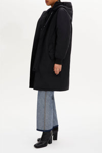 Manteau parka à capuche - Noir