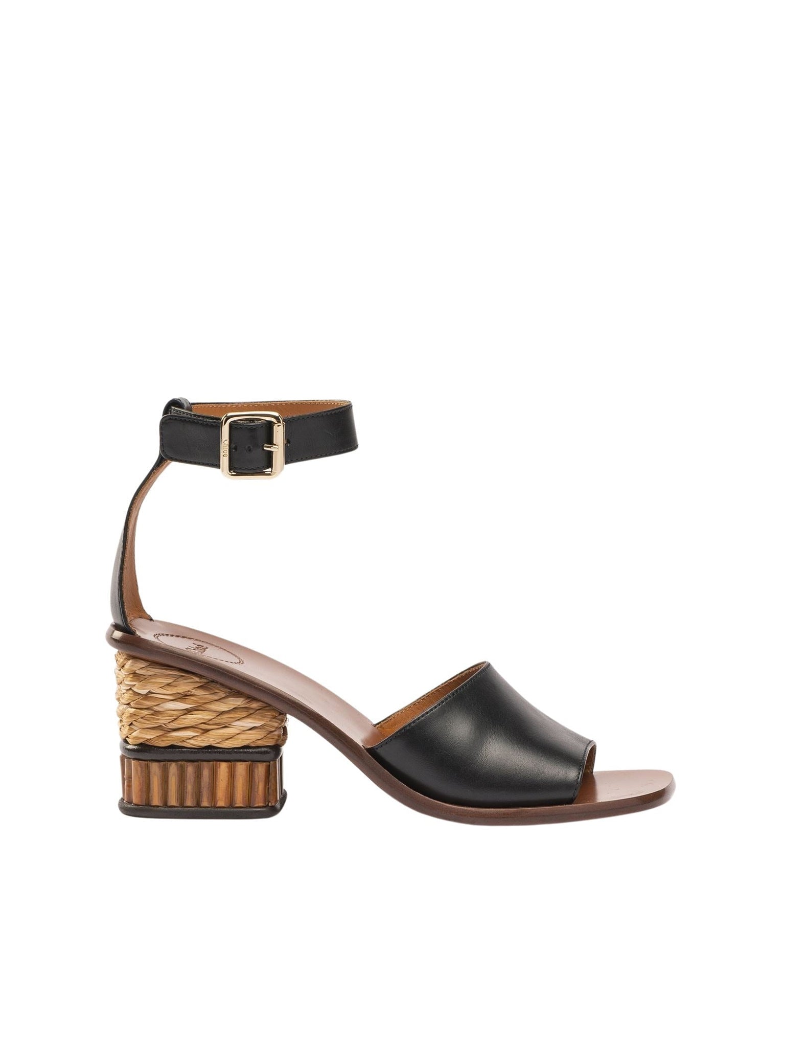 Sandales à talons Laia en cuir - Black