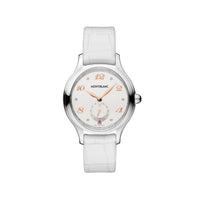 Montre diamant Collection Princesse Grace de Monaco 34mm en alligator - Blanc