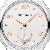 Montre diamant Collection Princesse Grace de Monaco 34mm en alligator - Blanc