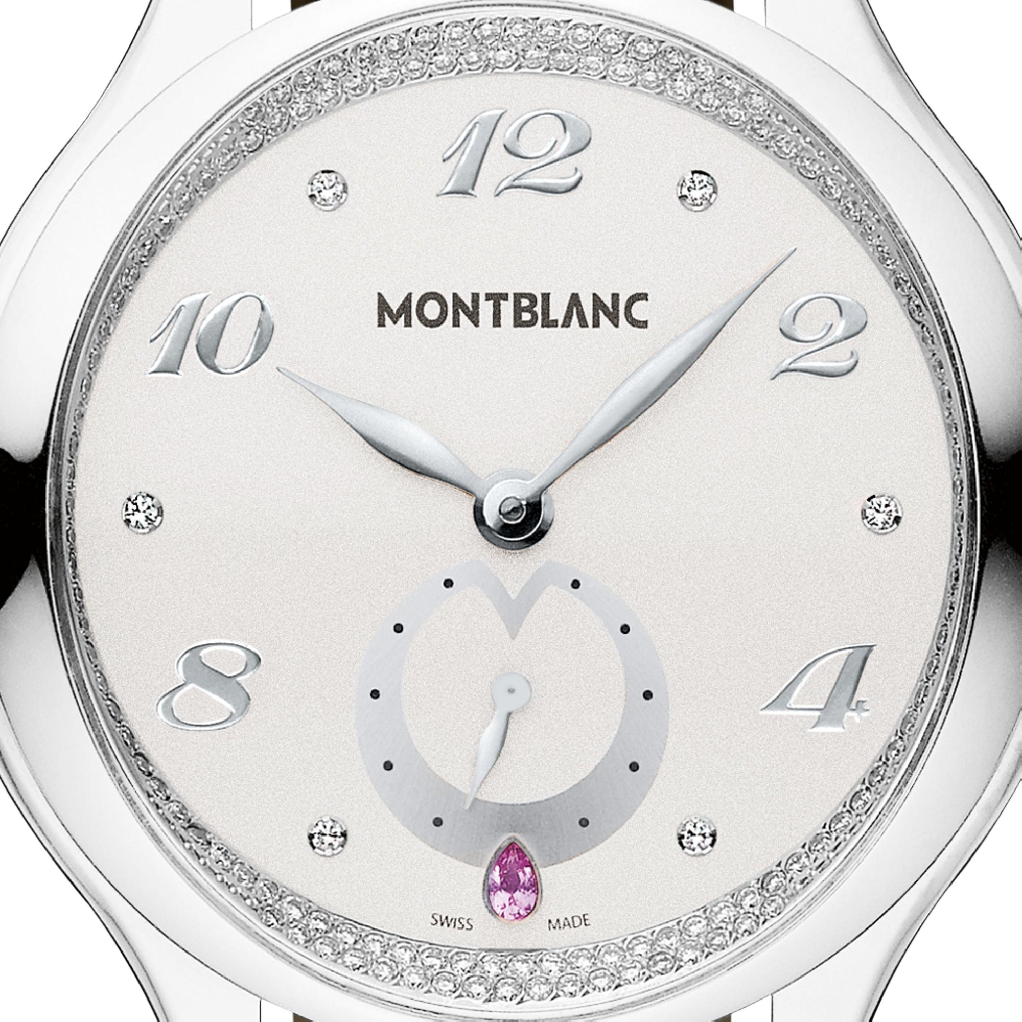 Montre Collection Princesse Grace de Monaco à diamants et alligator 34 mm - Noir