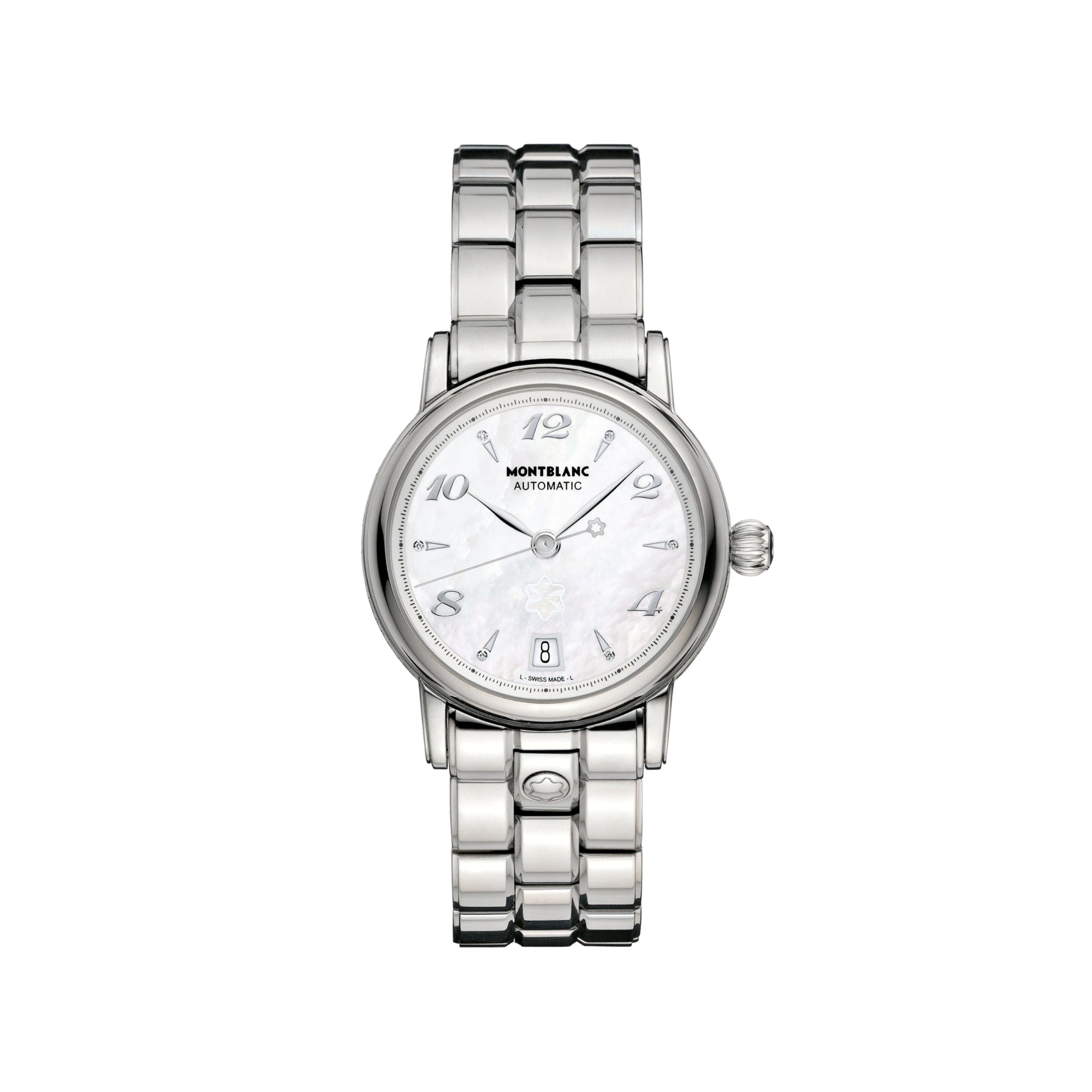 Montre Automatic Star Lady à diamants 36 mm de second choix - Blanc