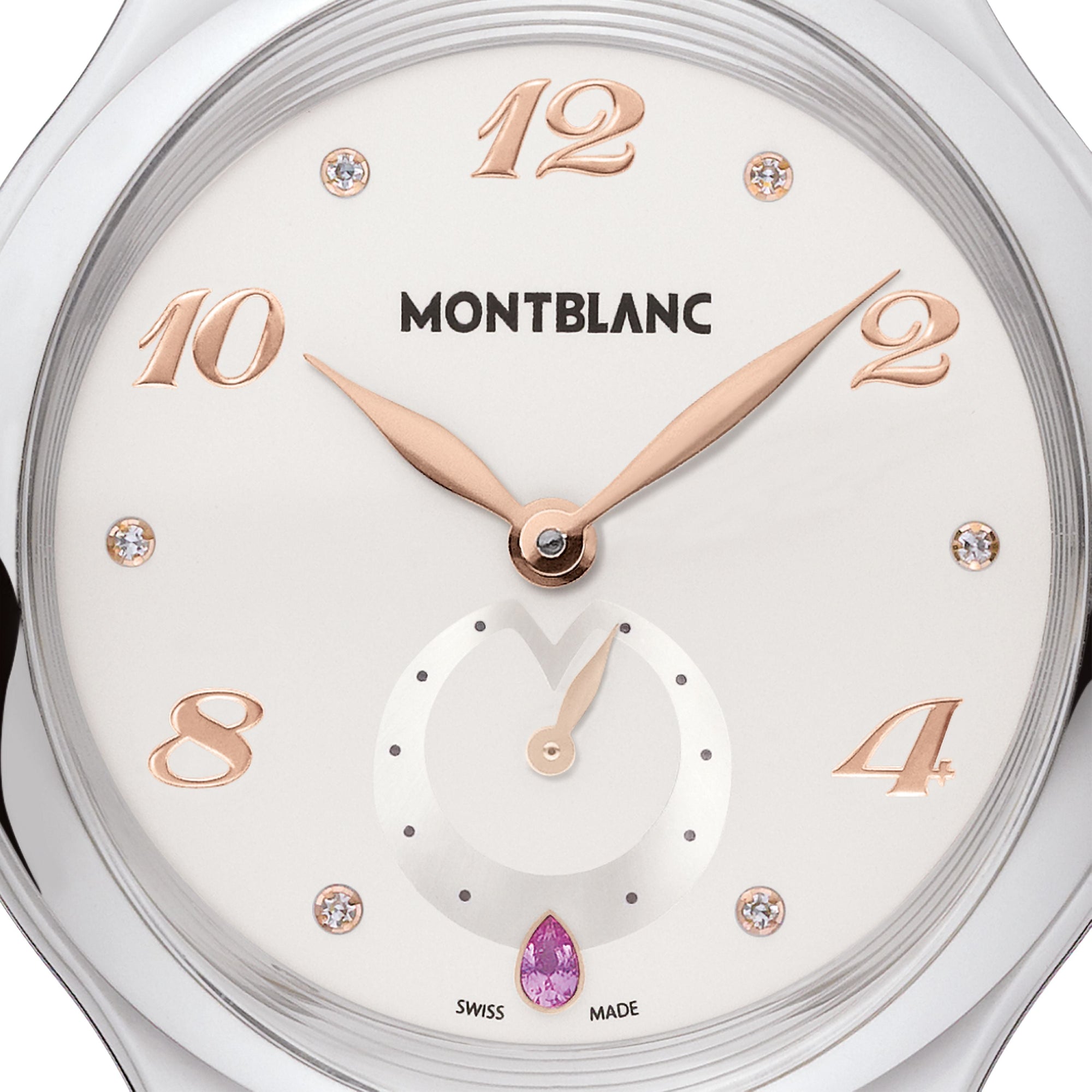 Montre Collection Princesse Grace de Monaco à diamants 34 mm - Blanc